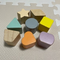 【木のおもちゃセット】形合わせ・プルトイ・オルゴール入りの画像