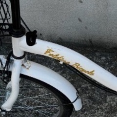 半分折りたたみ自転車の画像