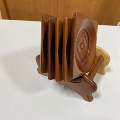 木製コースター５個セットの画像