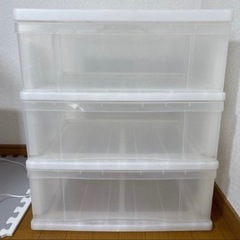 お値下げしました！衣類ケース　収納ボックス　引き出し　3段の画像
