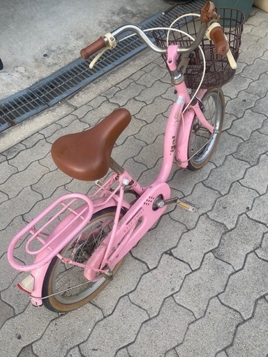［直接取引希望］子ども用自転車 16インチ［大阪市西区］ 子供自転車16インチ (りんご) 大阪のその他の中古あげます・譲り