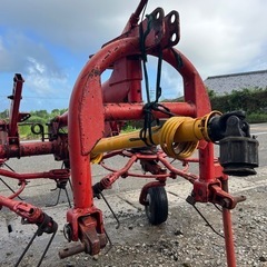 スター ジャイロレーキ　ジャイロテッダ　牧草　稲　ワラ 麦かん　MGH2500  集草幅 約2600mm 拡散　反転　畜産　集草 トラクター　作業機　ジャイロ　テッダー　ジョイント付き　農機具　宮崎　の画像
