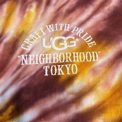 ネイバーフッド　アグ　半袖Tシャツ　ダイダイ色　Mサイズ　コラボの画像