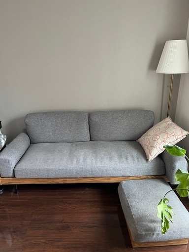 7/31〜引渡し可】unico TREL（トレル）カバーリングソファ 3シーター＋