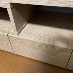 引き出し付き伸縮テレビ台の画像