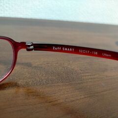 ◆zoff smart 52□17-138 ultem zk21008m e-1 ゾフ メガネ 度あり 中古品の画像