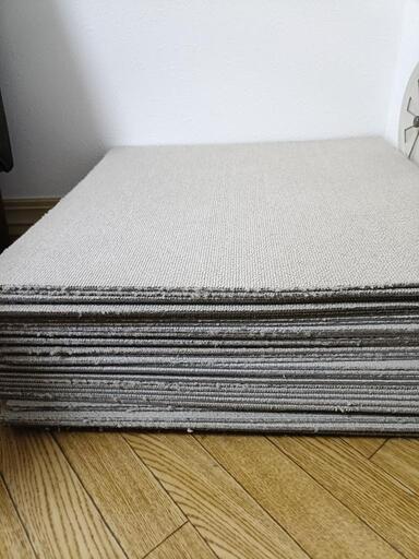 ETさま専用！美品‼︎ニトリ　タイルカーペット　ベージュ ニトリ 洗えるタイルカーペット ベージュ 50×50 45枚