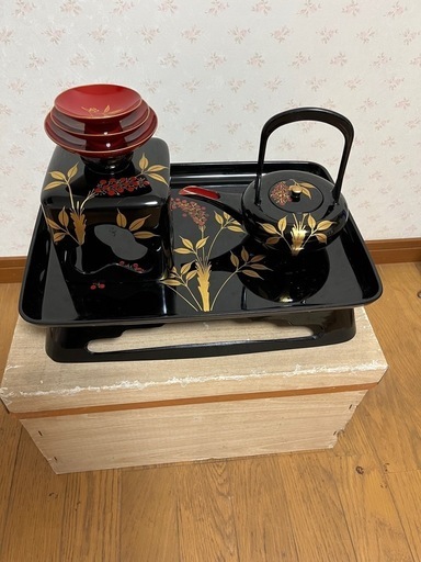 お屠蘇セット　おとそ　御屠蘇器　黒 木製 漆塗り 屠蘇器 お屠蘇 セット お屠蘇セット おとそ おとそセット とそき とそ