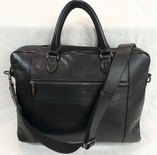 美品✨ダコタブラックレーベルビジネスバッグ本革2WAYA4黒 (J.D
