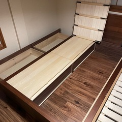 無印良品　セミダブル　ベッド　フレームの画像