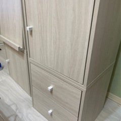 木目キューブボックス4つの画像