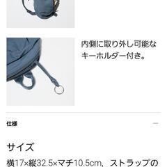 【新品同様・状態良好・完売品】UNIQLO ユニクロ:クロスボディバッグ、カラー:ブルー、ユニセックス【0円】の画像