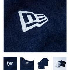 【状態良好・試着後洗濯保管】NEW ERA ニューエラ:2枚パックT、カラー:ネイビー、Size:L、ユニセックス【0円】の画像
