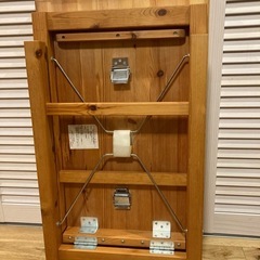 【0円】無印良品 折りたたみ デスク＆チェアセットの画像