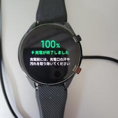 mi-Watch (Xiaomi)スマートウォッチ ブラック 本体 充電器付きの画像