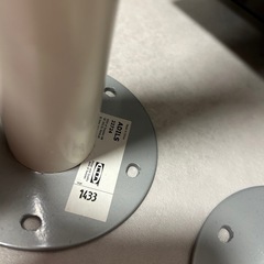 IKEA テーブル脚 ADILS 白 4本 汚れありの画像