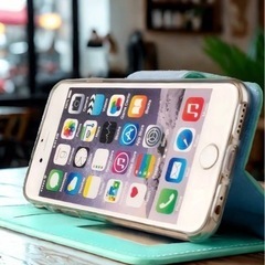 新品未使用　iPhoneアイフォンXRスマホカバー 手帳型　スタンド型　ミラー付き　の画像