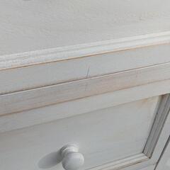 アンティーク調　フレンチカントリーチェスト 天然木チェストの画像