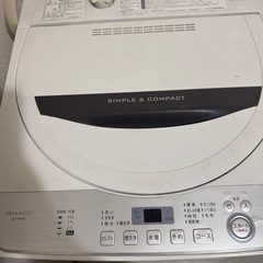 SHARP 洗濯機　2019年製の画像