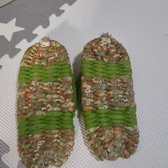 部屋用 手編み草履の画像