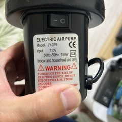 電動エアポンプ！　プールやビーチボール等に！の画像