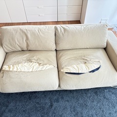 無印良品　ダウンフェザー2.5シーターソファの画像