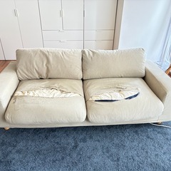 無印良品　ダウンフェザー2.5シーターソファの画像
