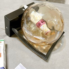 壁掛けライト LED 透明球体ガラス ウォールランプ 新品未使用の画像
