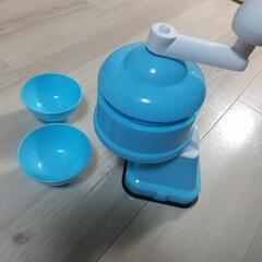 かき氷作るの画像