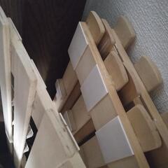 シングルベッドサイズすのこ　四つ折りの画像