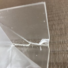 未使用　　傷あり　アクリルウォールラック　あげますの画像