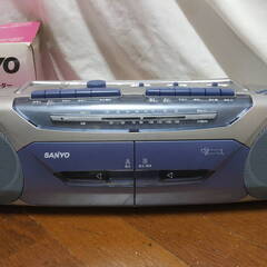 SANYO サンヨー　ラジオカセットレコーダー U4-W32　動作確認済みの画像
