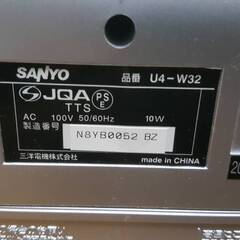 SANYO サンヨー　ラジオカセットレコーダー U4-W32　動作確認済みの画像