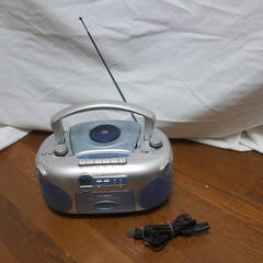 FISHER　CDラジカセ　Z-JCDR2　三洋セールス＆マーケティング　2004年製 動作確認済み（カセット再生不良、傷あり）の画像