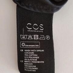 COS ノーカラーシャツワンピースの画像