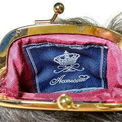 admj　がま口財布　ファーの画像