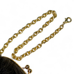 admj　がま口財布　ファーの画像