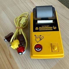 任天堂GAME BOY  ポケットプリンター ピカチュウ　限定ケーブル付きの画像