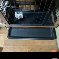 ペットケージ　木製　新品ですが一度組み立てでます　幅60高さ65奥行き47の画像