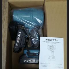 ブロワー 洗車 ブロワー ジェットブロワー 大容量バッテリー2個搭載 21V 60m/s 超強力 残量表示 無段階変速 120000rpmの画像