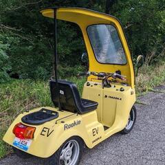 タケオカ ルーキー 原付 4輪 EV 新品バッテリー 原付免許OK 安全な移動手段にの画像