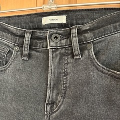 Vince. 5 pocket skinny 墨色デニム 26の画像