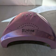 UV LEDネイルライト ピンク ホロ仕様 中古品の画像
