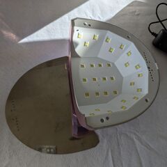 UV LEDネイルライト ピンク ホロ仕様 中古品の画像