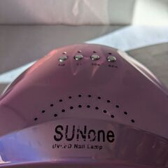 UV LEDネイルライト ピンク ホロ仕様 中古品の画像