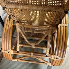 藤　チェア　レトロ　昭和　座椅子の画像