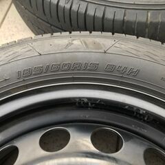 バリ山 トヨタ純正 170系シエンタ 15インチタイヤホイール×4本 185/60R15の画像