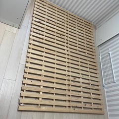 ニトリ　すのこベッド　セミダブルの画像
