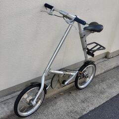 ♩STRiDA♪ストライダ 3.3 ♪16インチ♪三角折りたたみ自転車♪シルバーの画像