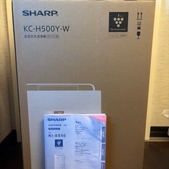 2024年製SHARP加湿空気清浄機　箱・説明書付きの画像